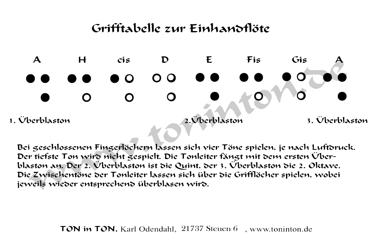 Einhandflöte