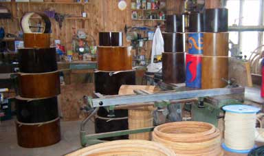 making of drums